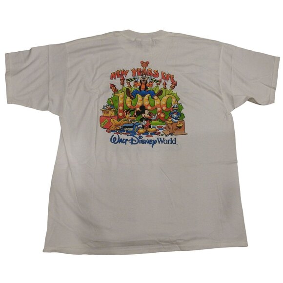 NWT Vintage 1999- 2000 Disney New Year's Eve & Happy New Year T-Shirt XL #1 - Picture 5 of 7